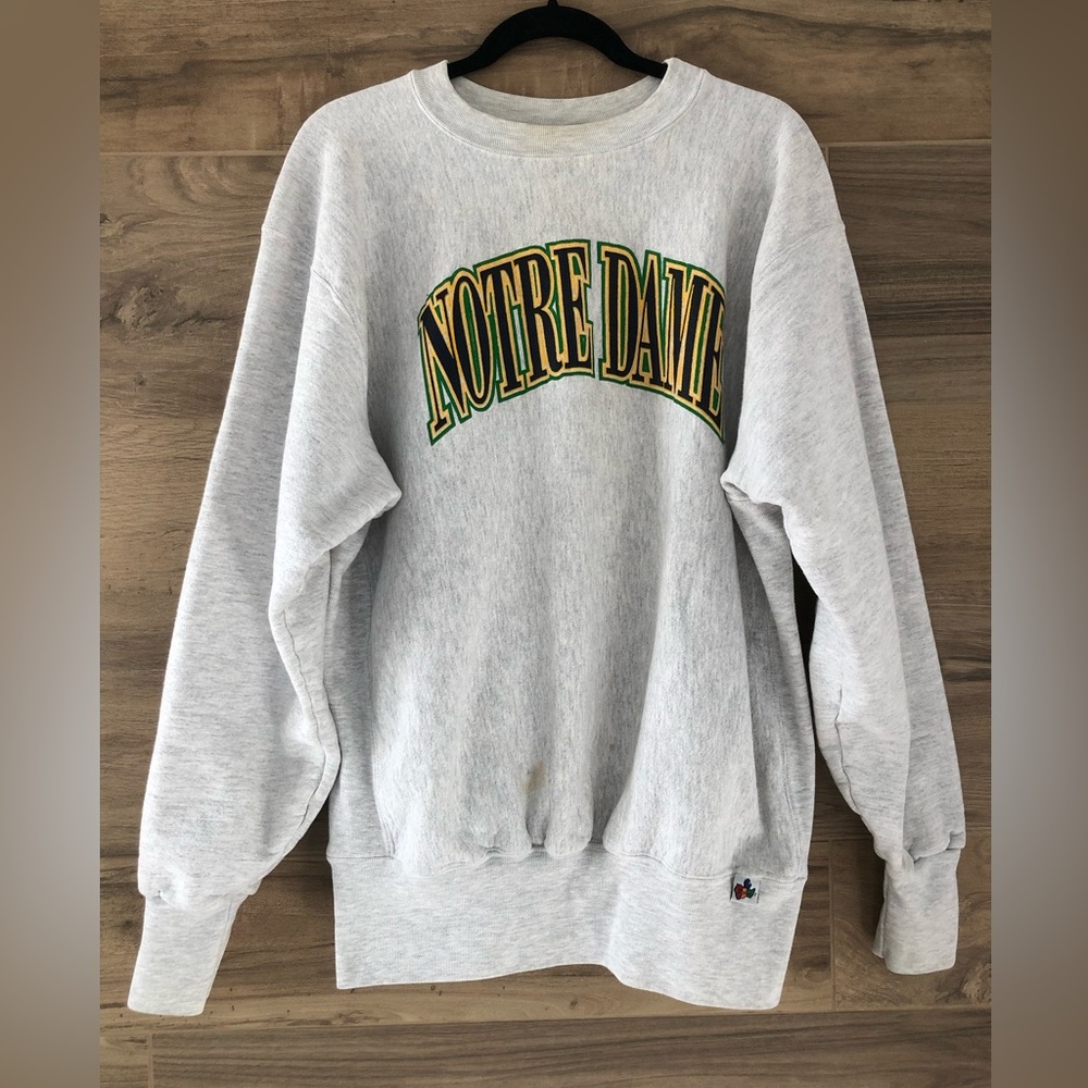 Vintage Notre Dame Midwest Embroidery College Sweatshirt Size XL